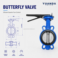 Vanne papillon à levier en fonte ductile avec joint souple EPDM PN10 PN16 D71X pour le traitement de l'eau et l'arrêt des conduites industrielles