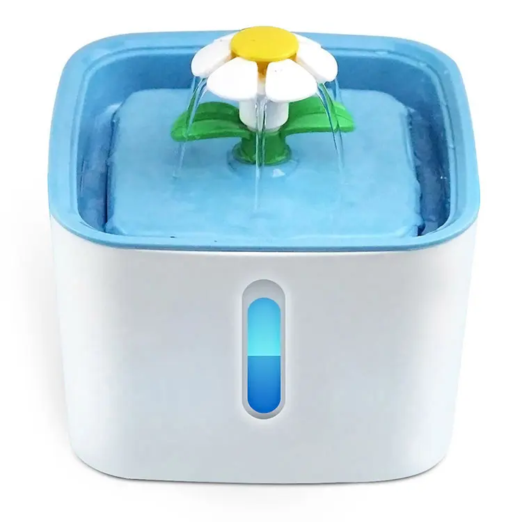 Portable Cat Dog Drinking Fountain LED Light Water Shortage Automatic Power Off Pet Water Dispenser