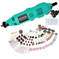 Mini perceuse électrique à vitesse variable 130W, ensemble d'outils rotatifs 161 pièces pour gravure et ponçage, meuleuses droites