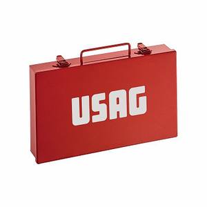 Caja de Herramientas Usag Roja de Metal con Asa para Almacenamiento y Transporte - Product Image 1