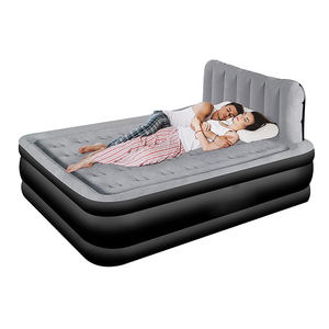 Colchón de aire inflable de lujo hipoalergénico de tamaño King personalizable para exteriores, bomba incorporada moderna para uso en cama de dormitorio - Product Image 1