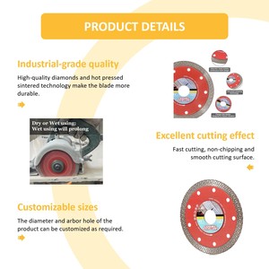 ใบเลื่อยเพชร WEHER K-wave แบบอัดร้อน ใช้สำหรับตัดหินอ่อน หินแกรนิต กระเบื้องเซรามิก และพอร์ซเลน - Product Image 2