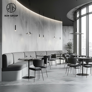 ชุดเฟอร์นิเจอร์ร้านกาแฟ แบล็คคาเฟ่ ประกอบด้วยเก้าอี้ โต๊ะ โซฟา และที่นั่งแบบบูธ - Product Image 5