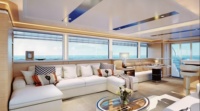 Cruiser de pêche sportive de luxe de 76 pieds Style Battle-Axe Yacht en fibre de verre Moteur marin intérieur à large vue intégré PVC soudé