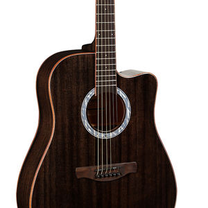 <span class=keywords><strong>Guitarra</strong></span> acústica Black Beauty Mollo BK con tapa de abeto y diapasón de madera de laurel-Alta calidad - Product Image 5