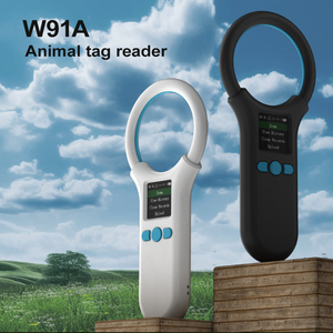 Считыватель микрочипов для животных 134,2 кГц W91A, новый считыватель ушных бирок, считыватель <span class=keywords><strong>RFID</strong></span>-меток для собак/скота - Product Image 2