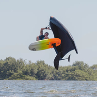 Paquet de feuille d'aile Offre Spéciale Kit de kitesurf en aluminium de carbone 3 en 1 pièces Kit de surf en aluminium pour débutants avec pompage des feuilles d'aile Downwind