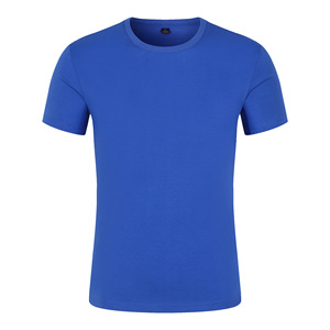 <span class=keywords><strong>T</strong></span>-<span class=keywords><strong>shirt</strong></span> en coton respirant à col rond et manches courtes, coupe ample, personnalisable pour événements de team building, uniformes de classe, tenues de réunion de classe - Product Image 4