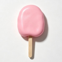 Jouet anti-stress à presser Ice Pop Crunchy, texture plastique semblable à la cire, sonore, style sucette glacée et cornet de neige, texture croustillante