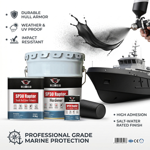 <span class=keywords><strong>Peinture</strong></span> Raptor haute résistance : Armure <span class=keywords><strong>de</strong></span> coque durable et revêtement marin résistant aux chocs pour la protection des surfaces <span class=keywords><strong>de</strong></span> navires et <span class=keywords><strong>de</strong></span> bateaux - Product Image 1