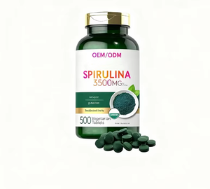 Private Label <strong>Spirulina</strong> <strong>Tablets</strong> Gluten Free Supplement Vegetarian <strong>Spirulina</strong> <strong>Tablets</strong> Manufacturer - Product Image 1
