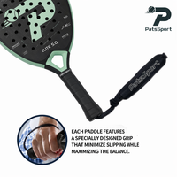 Raquette de padel OEM ODM d'usine, en fibre de carbone 24K, noyau en mousse EVA, légère, pour l'entraînement et la compétition