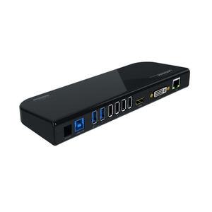 USB 3.0 universale per Laptop Docking Station per Windows iOS con doppio Video HDMI e <span class=keywords><strong>DVI</strong></span> \ VGA, Gigabit Ethernet, Audio, 6 porte USB - Product Image 2