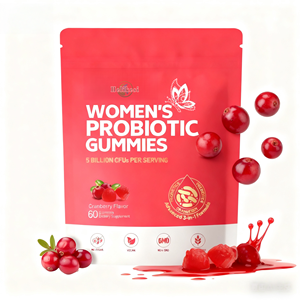 OEM/ODM kadınsı denge kızılcık probiyotikler Gummies denge Flora <span class=keywords><strong>Vitamin</strong></span> <span class=keywords><strong>C</strong></span> bağışıklık desteği için Vegan pH Gummies - Product Image 6