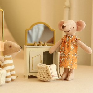 13/15cm Topolino in Tessuto, Outfit Genitore-Figlio Adatto per Bjd Ob11, Miniature per Arredamento Casa, Regalo per la Festa dei Bambini e Compleanno - Product Image 4