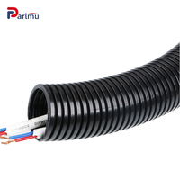 Protectores de Cables - Conducto Corrugado Flexible con Resistencia a las Llamas V-0, Resistencia a los Rayos UV, Corte para Cables Industriales en Exteriores