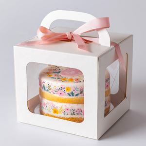 La migliore vendita di scatola da forno in PVC personalizzata scatola di panetteria in rilievo spugna foderata snack <span class=keywords><strong>per</strong></span> matrimoni compleanni materiali riciclati - Product Image 4