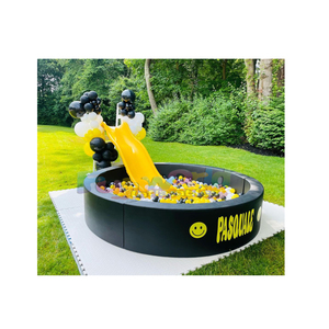 Zona de juegos infantil comercial, área de juegos portátil, zona de juegos interior suave, <span class=keywords><strong>casa</strong></span> inflable blanca con tobogán y piscina de pelotas - Product Image 3