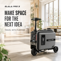 Valise Électrique Multifonctionnelle ELALA Populaire et Durable de 40 L à Grande Capacité, Valise Électrique à Roulettes pour Voyage