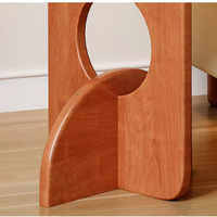 Table console moderne de luxe en bois d'hévéa durable et écologique pour salon, facile à nettoyer, plateau léger – Vente en gros