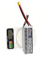 Batterie Lipo RC 6S 22.2V 6500mAh 75C, batterie au lithium polymère pour grand drone FPV, avion à aile fixe, voiture RC, bateau RC, CE FCC ROHS