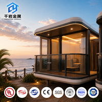 Casa Prefabricada Modular Tipo Cápsula Espacial de Lujo, Llave en Mano, Aislada Acústicamente, con Baño y Cocina, para Alquiler Vacacional