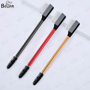 Nueva herramienta de maquillaje de moda para mujer, separador de <span class=keywords><strong>pestañas</strong></span>, cepillo para cejas <span class=keywords><strong>Duo</strong></span>, cepillo Spoolie, aguja de acero inoxidable, peine para cejas - Product Image 3