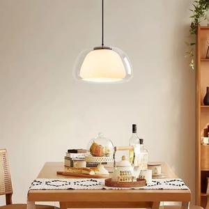 Lámpara Colgante de Techo de Estilo Nórdico Danés Moderno y Minimalista, de Tres Cabezas, de Cristal Jelly, para Sala de Estar, Dormitorio, Comedor - Product Image 2