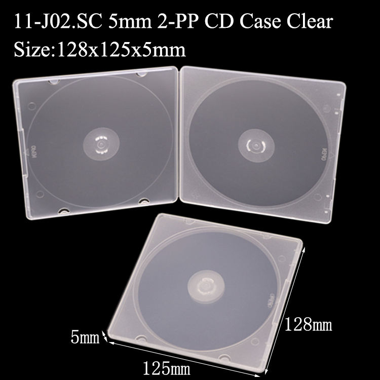 J02:5mm 2-PP CD Case Clear