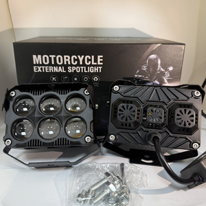 ไฟมอเตอร์ไซค์ LED รุ่นใหม่ <span class=keywords><strong>ส</strong></span>ว่างพิเศษ 72W 8 เลนส์ <span class=keywords><strong>ส</strong></span>ีขาวเหลือง ไฟตัดหมอกสำหรับรถยนต์ ระบบไฟมอเตอร์ไซค์ - Product Image 2