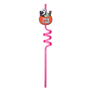 Halloween chat sorcière élément décoratif paille à boire PVC spirale Silicone fournitures usine vente en gros Promotion plastique gravé - Product Image 4