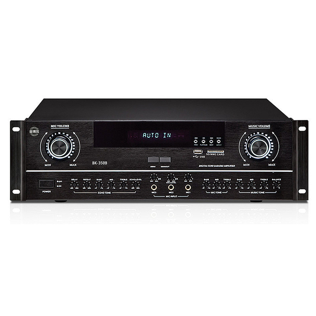 YINBOEAR BK-350 B 350W KTV Room Amplifier with Surround Sound USB/ Hi-Res Audio for Professional Karaoke Mixer Use