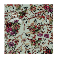 Tissu en velours imprimé, nylon, viscose, tissé, dévoré, semi-transparent, baroque, orné, floral, pour robe de soirée