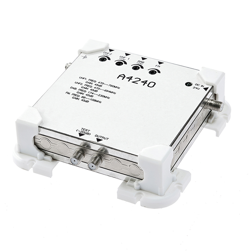 CATV signal system amplifiers cable tv tinplate professional 2 input catv 40db RF amplifier