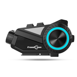 กล้องบันทึกวิดีโอ FreedConn R3 WiFi 2K สำ<span class=keywords><strong>ห</strong></span>รับ 6 คนขับขี่ ระยะ 1000 เมตร ระบบสื่อสารแบบ Full Duplex FM สำ<span class=keywords><strong>ห</strong></span>รับหมวกกันน็อคมอเตอร์ไซค์ กันน้ำ - Product Image 1