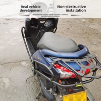 Nouveau Pare-chocs Moto en Acier Carbone Cruiser 125, Barres Anti-chute Avant et Arrière JYM125T-3, Modification Porte-bagages Arrière et Support de Top Case