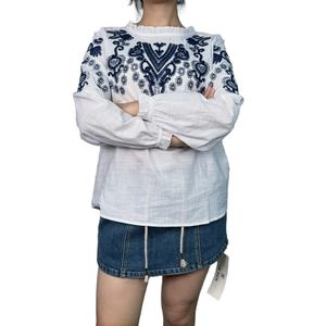 เสื้อผ้าแฟชั่นผู้หญิง ปักลายหนักแน่น สไตล์จีน แต่งลูกไม้ แขนยาว เรียบหรู - Product Image 3