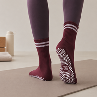 Chaussettes de sport et de yoga personnalisées de qualité supérieure avec logo, antidérapantes, pour femmes, pour le yoga et le Pilates