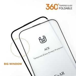 360 °   ฟิล์มกระจกนิรภัยแบบเต็มจอ ป้องกันไฟฟ้าสถิต พับได้ พร้อม AR+AF สำหรับ iPhone 11 12 13 14 15 16 Pro Max - Product Image 1