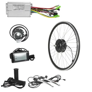 纯顶级电动自行车1000w 48v带锂电池18650电池可充电电动自行车电机套件