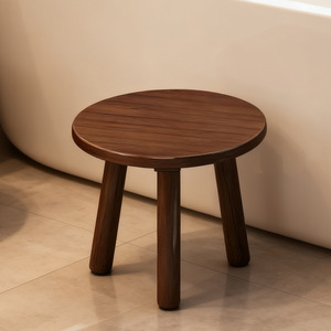 Taburete de Bambú Simple, Color Madera Natural, Reforzado y Estable, para Uso Doméstico, para Niños - Product Image 2