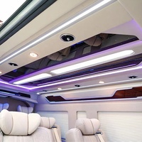 DJCN Mise à niveau Design de luxe de haute qualité Décoration intérieure Lumières de plafond LED en acier + ABS pour décorations de voiture Toyota Hiace