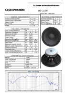 HS15P33 Woofer 15 Inch 600w Terbaik /Speaker Profesional/Subwoofer Profesional