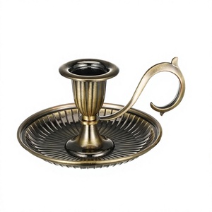 Portavelas Cónico de Hierro Forjado para el Hogar, Candelabro Moderno, Duradero, Ecológico, Portátil y Personalizable - Product Image 2