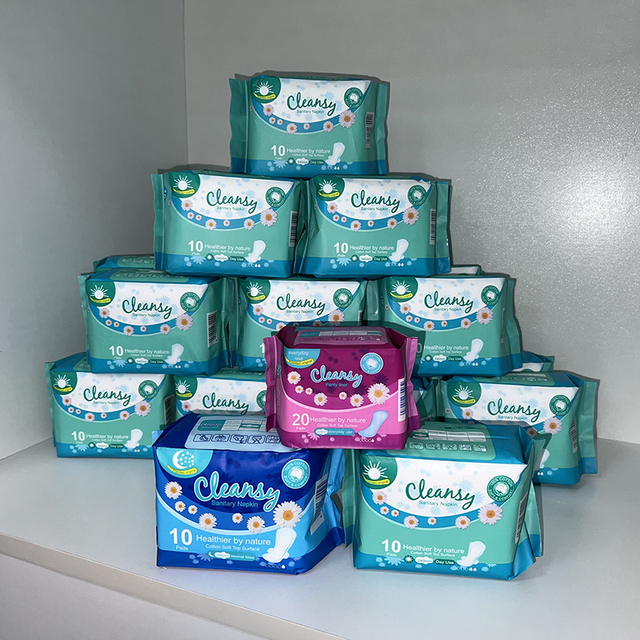 Cleansy Hot Sale Professional Factory Price Wholesale Sanitary Pad for Women Good Quality Anion Chip Sanitary Napkin