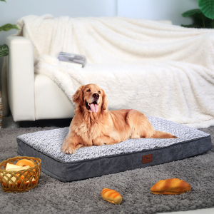 Großhandel Custom Indoor Hunde bett mit Memory Foam Oxford Stoff Haustier betten Solid Pattern und abnehmbare Abdeckung - Product Image 3