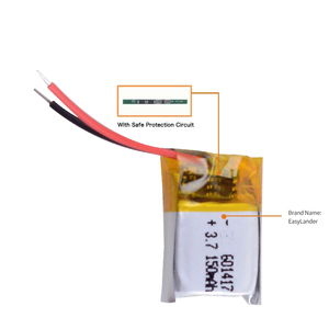 Batteria ai polimeri di litio piccola da 3,7 V 75 mAh 061417 Batteria ricaricabile ai polimeri di litio 601417 - Product Image 2