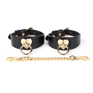 Menottes en cuir réglables et manchettes de jambe jouet sexuel BDSM pour femmes adultes jeu jeu cheville manilles - Product Image 3
