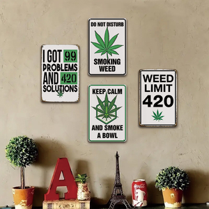 Targa in Metallo Stile Vintage con Scritte Umoristiche, Decorazione Originale per Bar o Locale Maschile - Product Image 3