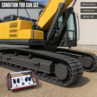 En stock : Excavatrice sur chenilles d'occasion avec système de commande hydraulique professionnel à distance pour les travaux de construction